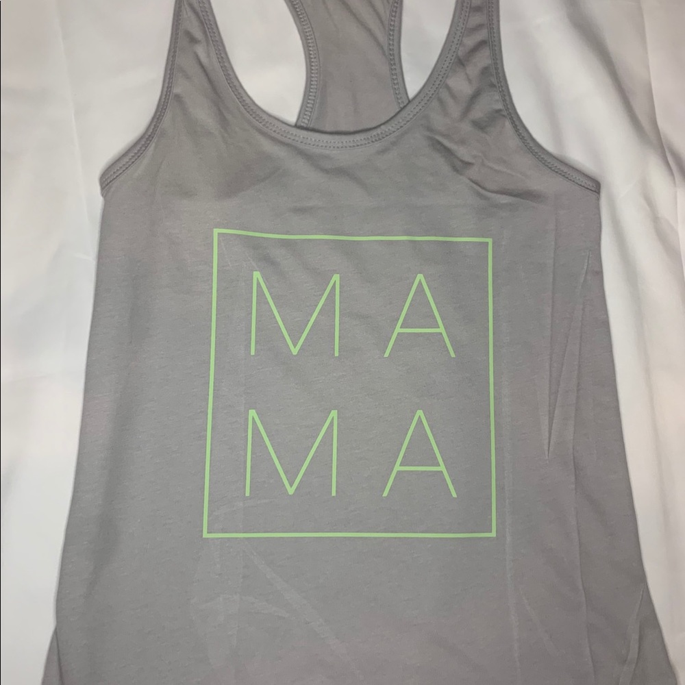 mama tank green size small